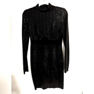 Black Sequin Dress